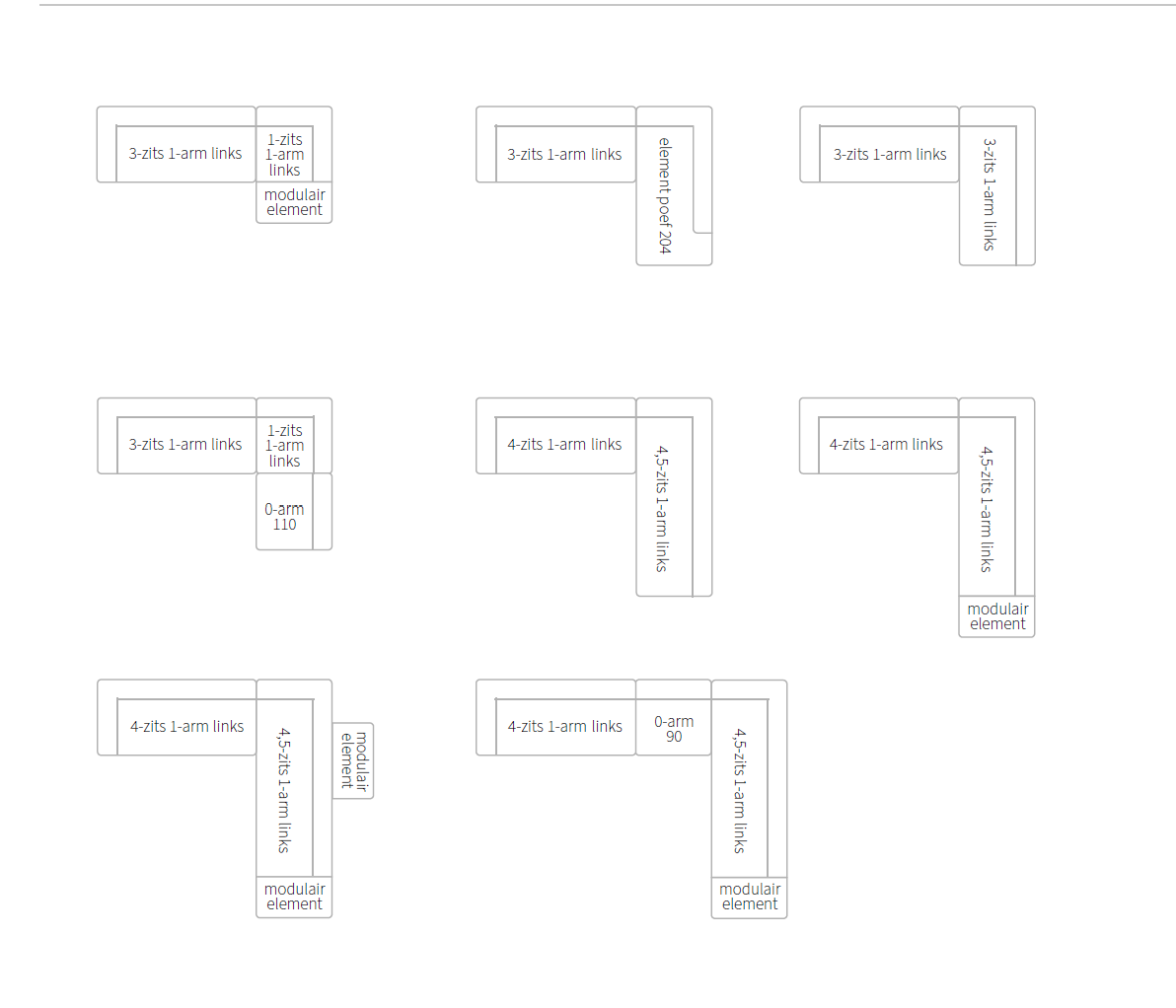 Harris voorbeeldopstellingen